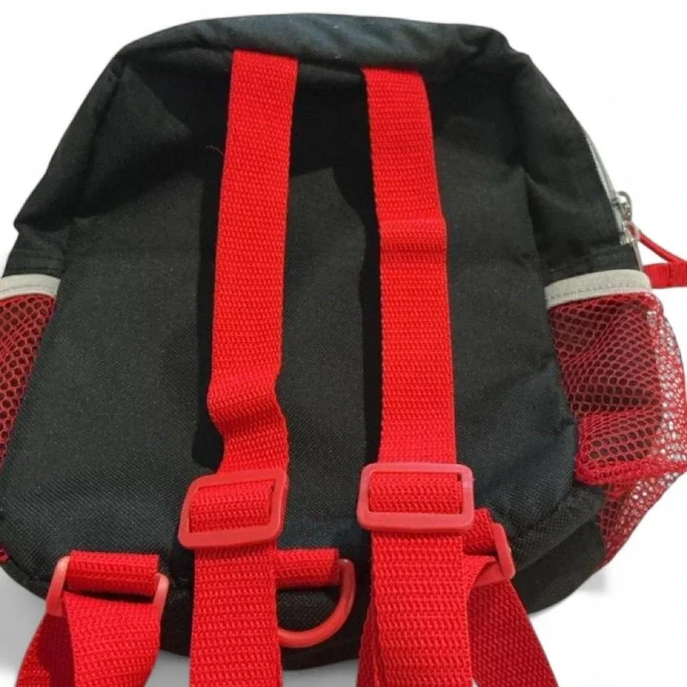 Disney Mickey Mouse Backpack Kids Small‎ Red Black Excellent 3D Ears